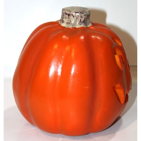 The Paper Magic Group Pumpkin Halloween 5" Jack O Lantern Blow Mold Vintage 1998 - Picture 3 of 11